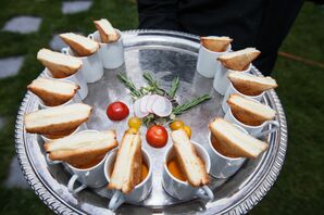 Comfort Food Hor D'Oevres for Backyard Wedding