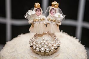 Whimsical Same Sex Cake Topper