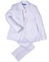 Perry Ellis "Noah" Kids White Suit (5-Piece Set) Flower Girl Dress and Ring Bearer Outfit - thumbnail - 1
