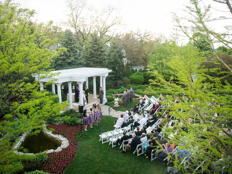 haley mansion wedding ceremony