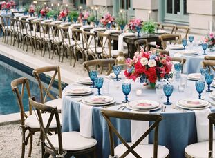 Drawing inspiration from a faraway destination can infuse any event with an adventurous motif. With their nuptials on the horizon, Abbey and Alexi loo