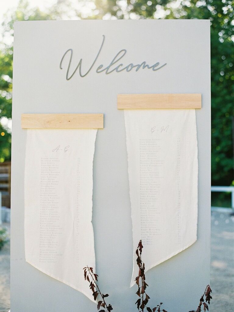 Lovely personalized calligraphic sign.