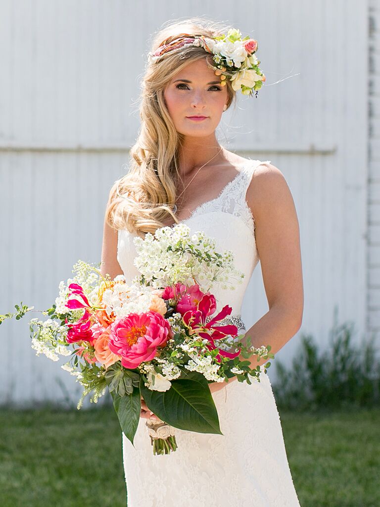 flower crown wedding