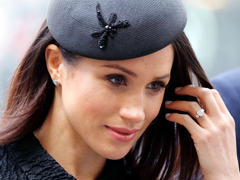 Meghan Markle's celebrity engagement ring. 