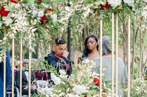 Military Groom Crying During Wedding