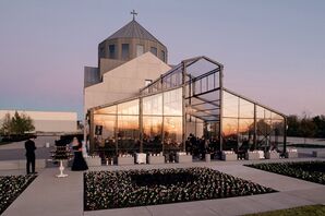 Sunset Photo of Modern Tent at Hall of Lights in Carrollton, Texas