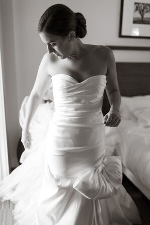Strapless Silk Mermaid Gown