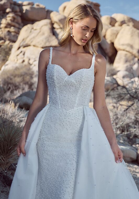 Calla Blanche 126125 Cristela Sheath Wedding Dress - 3