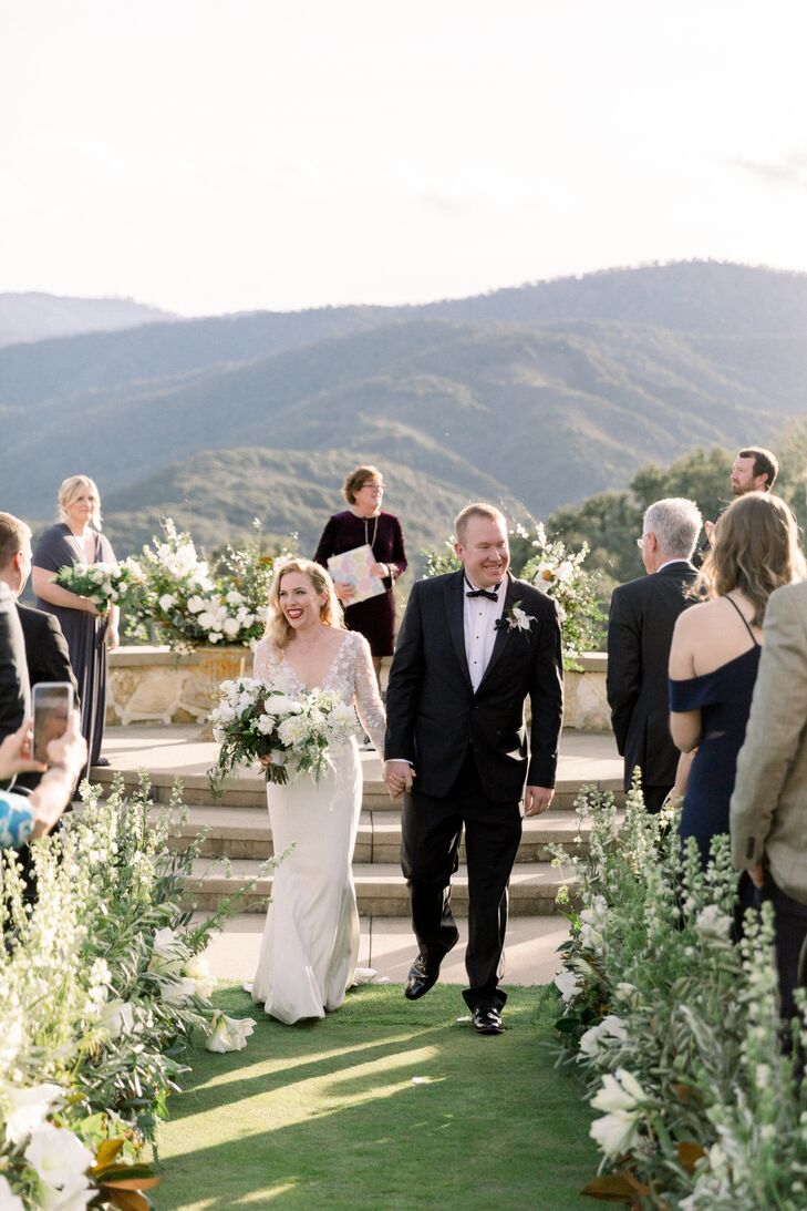 Outdoor Recessional at Holman Ranch in Carmel Valley, California