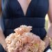 Peach Lisianthus Bridesmaid Bouquet With Blush and Pink