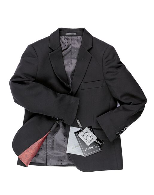 BLACKTIE "Liam" Onyx Black Suit (5-Piece Set) Flower Girl Dress and Ring Bearer Outfit - 2