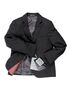 BLACKTIE "Liam" Onyx Black Suit (5-Piece Set) Flower Girl Dress and Ring Bearer Outfit - thumbnail - 2