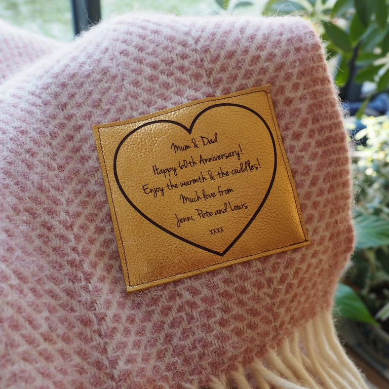 Cozy throw blanket from stabo on Etsy for the best parents' 50th wedding anniversary