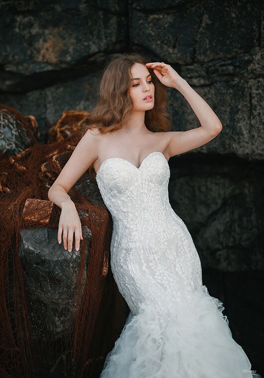 Disney Fairy Tale Weddings D310 Ariel Wedding Dress The Knot