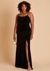 Birdy Grey Ash Dress in Velvet Black Bridesmaid Dress - thumbnail - 1