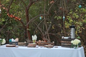 Eclectic Wooden Reception Decorations