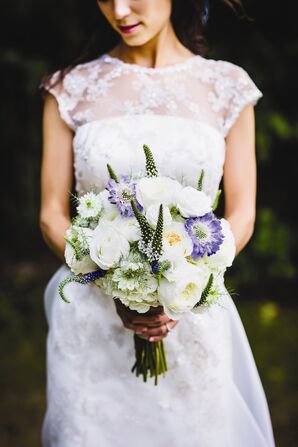 Rose and Scabiosa Bridal Bouquet
