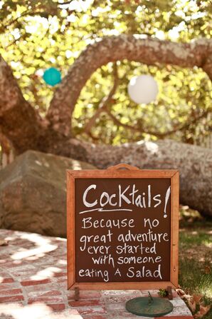 DIY Chalkboard Cocktail Hour Sign