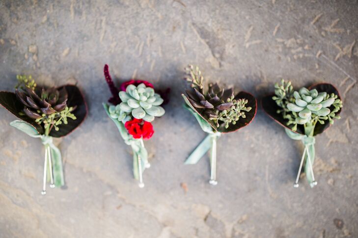 Succulent Boutonnieres