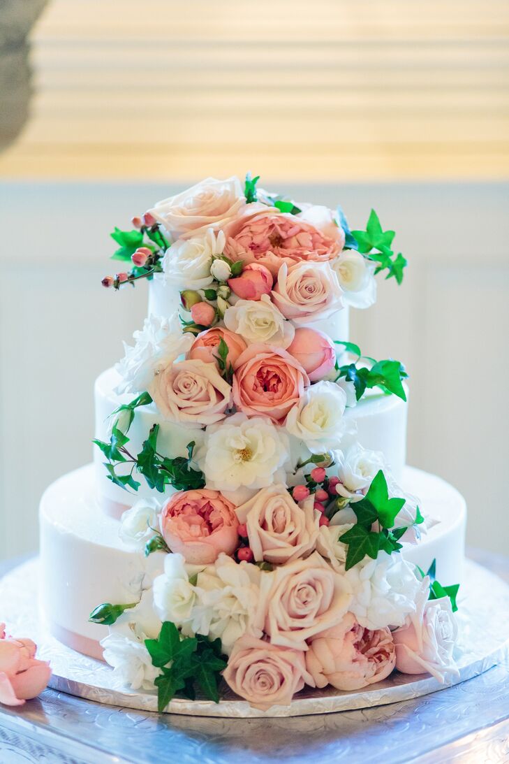 ThreeTier Floral Wedding Cake