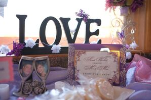 DIY Purple and Pink Romantic Table Decor