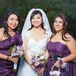 Purple Bridesmaids and Flower Girl for Arizona Wedding