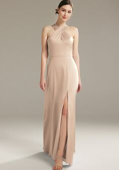 AW Bridal AW OLIVA DRESS V-Neck and Plunge Bridesmaid Dress