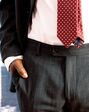 Tie Bar The Lakeshore Wool Chalk Stripe Charcoal Jacket Gray Tuxedo - thumbnail - 2