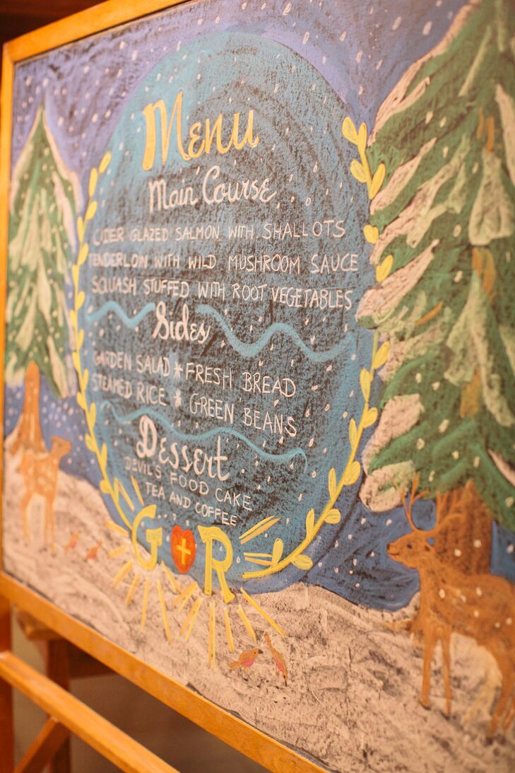 Hand Painted Menu Sign