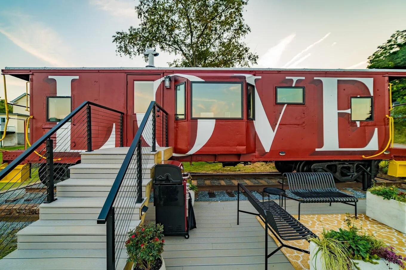 Picture of James Station: Unique Train Caboose Stay