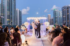Modern Rooftop Wedding Ceremony