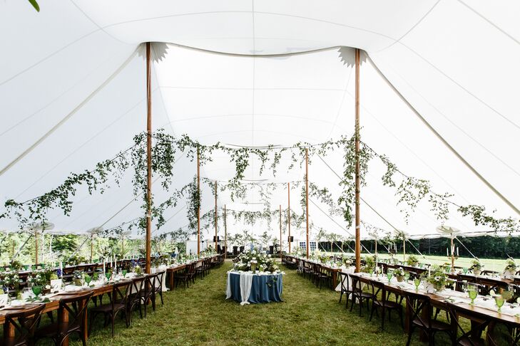 Chic Natural Sail Cloth Tent Reception