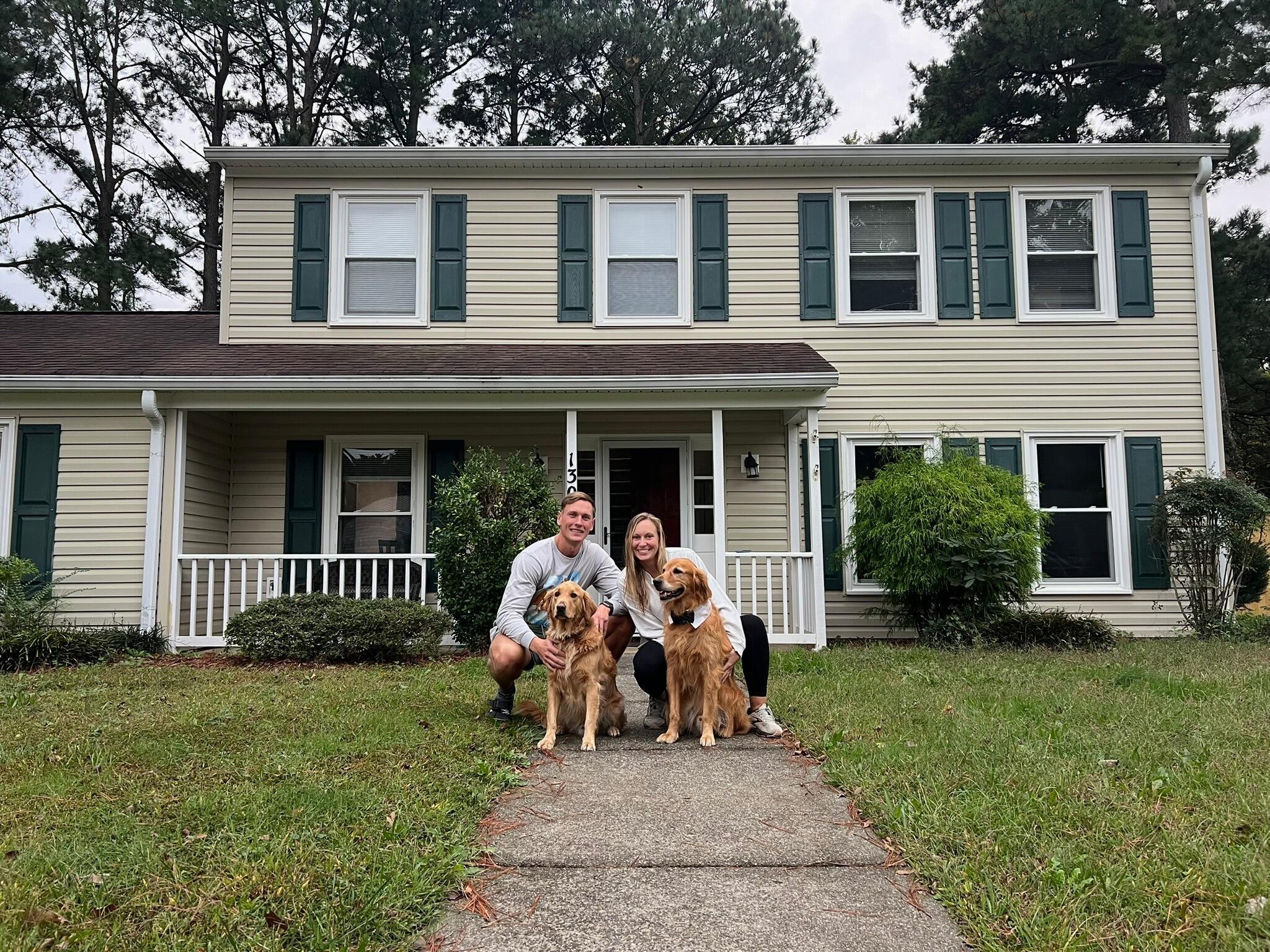 After a long year of being on the move, we finally reunited with Maverick and Cooper and moved into our current home in Yorktown, Virginia