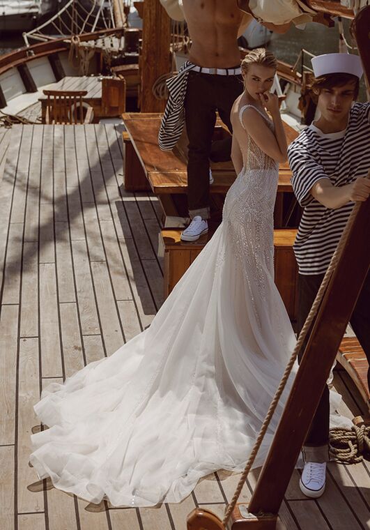 Amalfi Passion collection by Ricca Sposa Celia 24-013 Mermaid and Trumpet Wedding Dress - 2