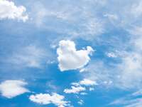 Heart shaped cloud in the sky