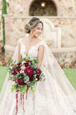 Glamorous Bride at Wedding at Bella Collina in Orlando, Florida