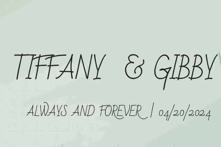 Tiffany & Gilbert Home Page Banner