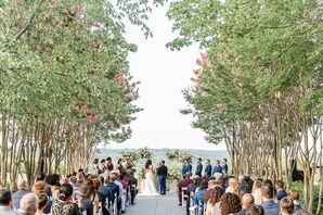 Outdoor Wedding Ceremony at Lansdowne Resort in Leesburg, Virginia