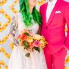A Vibrant Neon Wedding on Leap Day at The Unique Space in Los Angeles