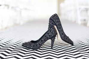 Studded Black Heels