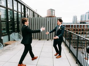 Morgan Fiedler and Mandy Moxley met in Williamsburg, Brooklyn, five years ago, and they wanted a venue that reflected the neighborhood where they fell
