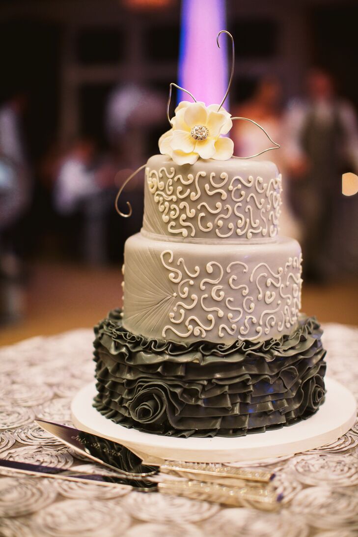 Two-Tone Gray Cake