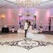 Dance Floor With Couple's Initials Monogrammed