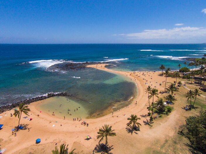 Picture of Poipu Beach Park  surfing/snorkeling