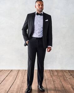 The Black Tux Notch Lapel Tuxedo Black Tuxedo