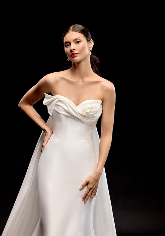 Justin Alexander Signature Yue Fit-and-Flare Wedding Dress - 2