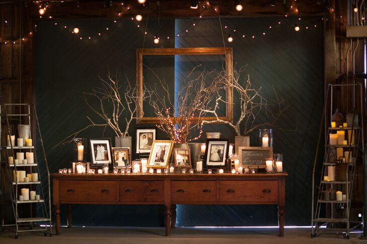 Romantic Vintage Family Photo Display