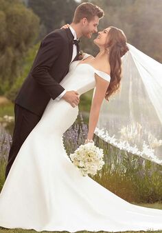 Essense of Australia D2477 Fit-and-Flare Wedding Dress