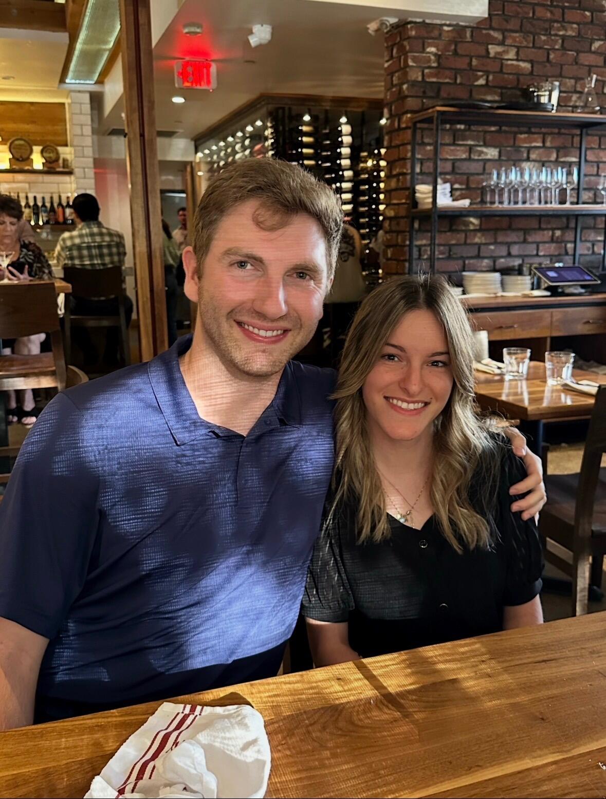 Our first photo together