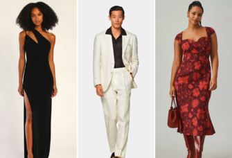 Three October wedding guest outfits